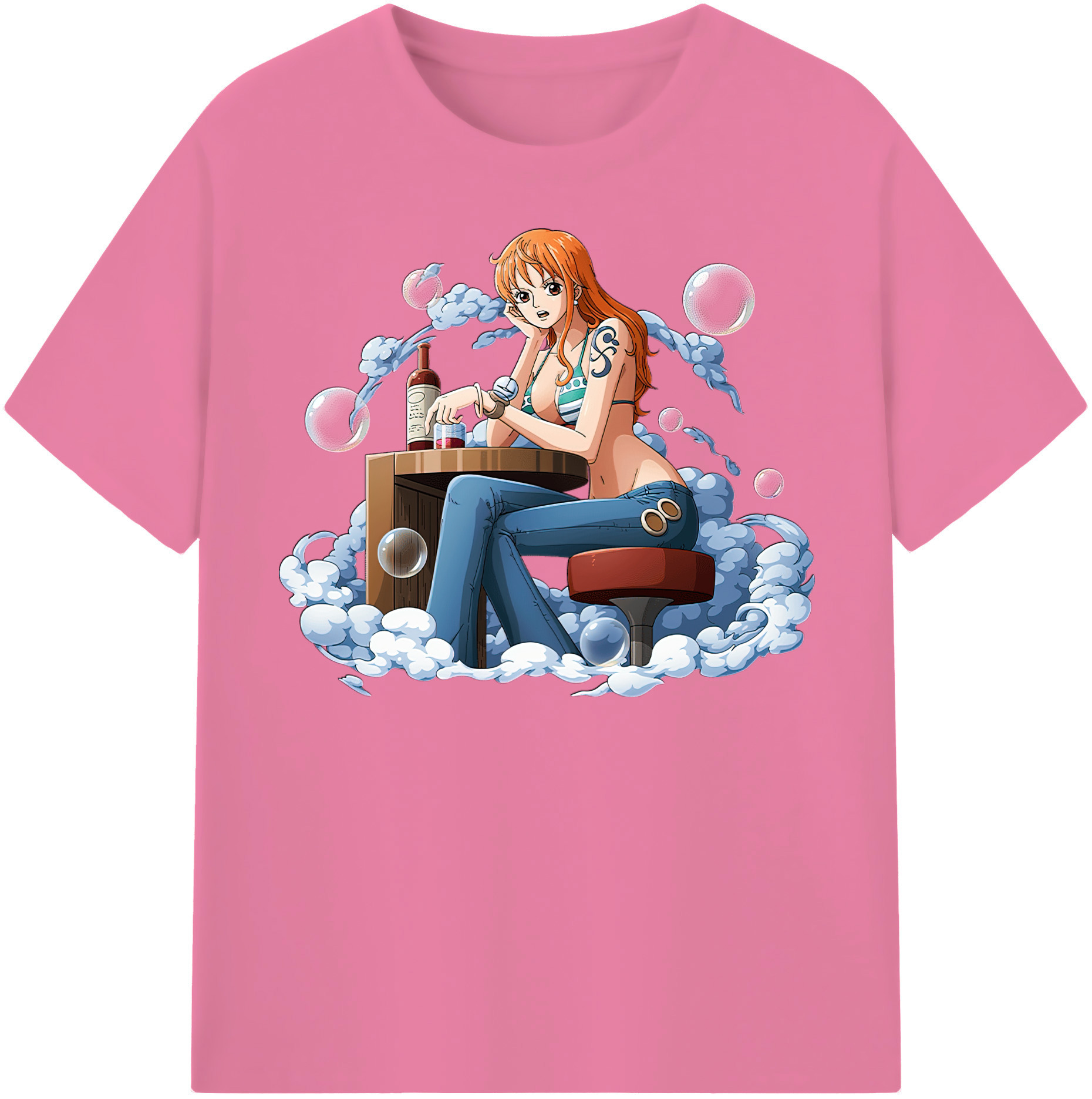 ワンピース ナミ ONE PIECE Nami 綿100％半袖Tシャツ（フロントプリント）